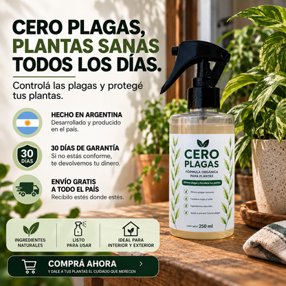 CERO PLAGAS | ELIMINÁ LAS PLAGAS DE TUS PLANTAS