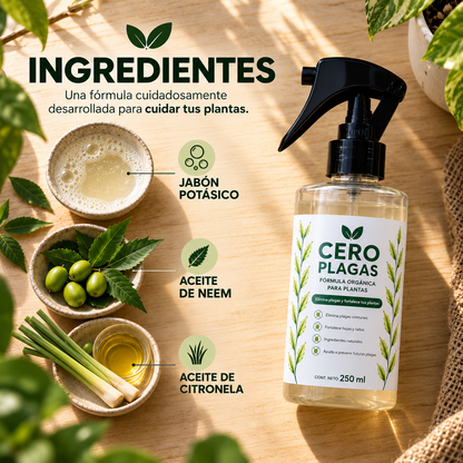 CERO PLAGAS | ELIMINÁ LAS PLAGAS DE TUS PLANTAS
